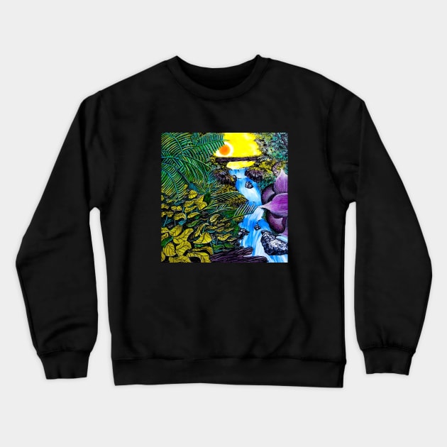 Serene Crewneck Sweatshirt by SeanKalleyArt